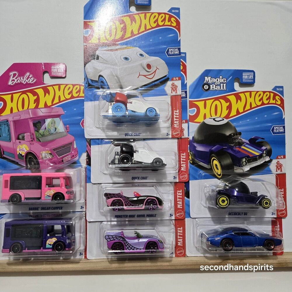 2026 Hot Wheels Mattel Mini Series Complete 5 Car Set Plus 3 Color Variations